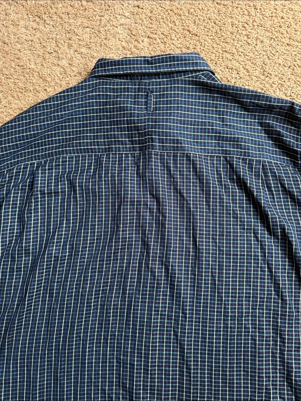 EUC Men's The North Face Plaid Black/Blue Long Sleeve Button Down Shirt Size XXL